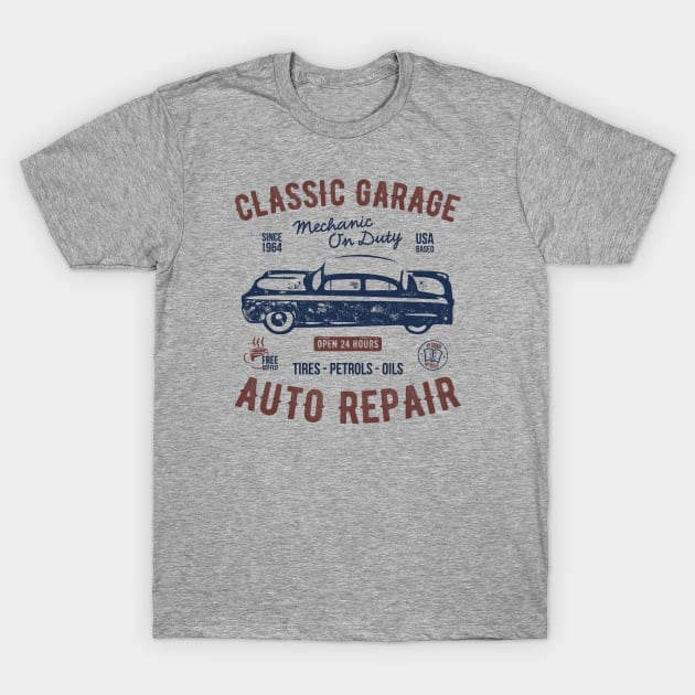 Classic Garage Auto Repair T-Shirt by CB Creative Images